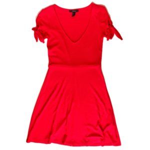 Forever 21 Red Ribbed Dress